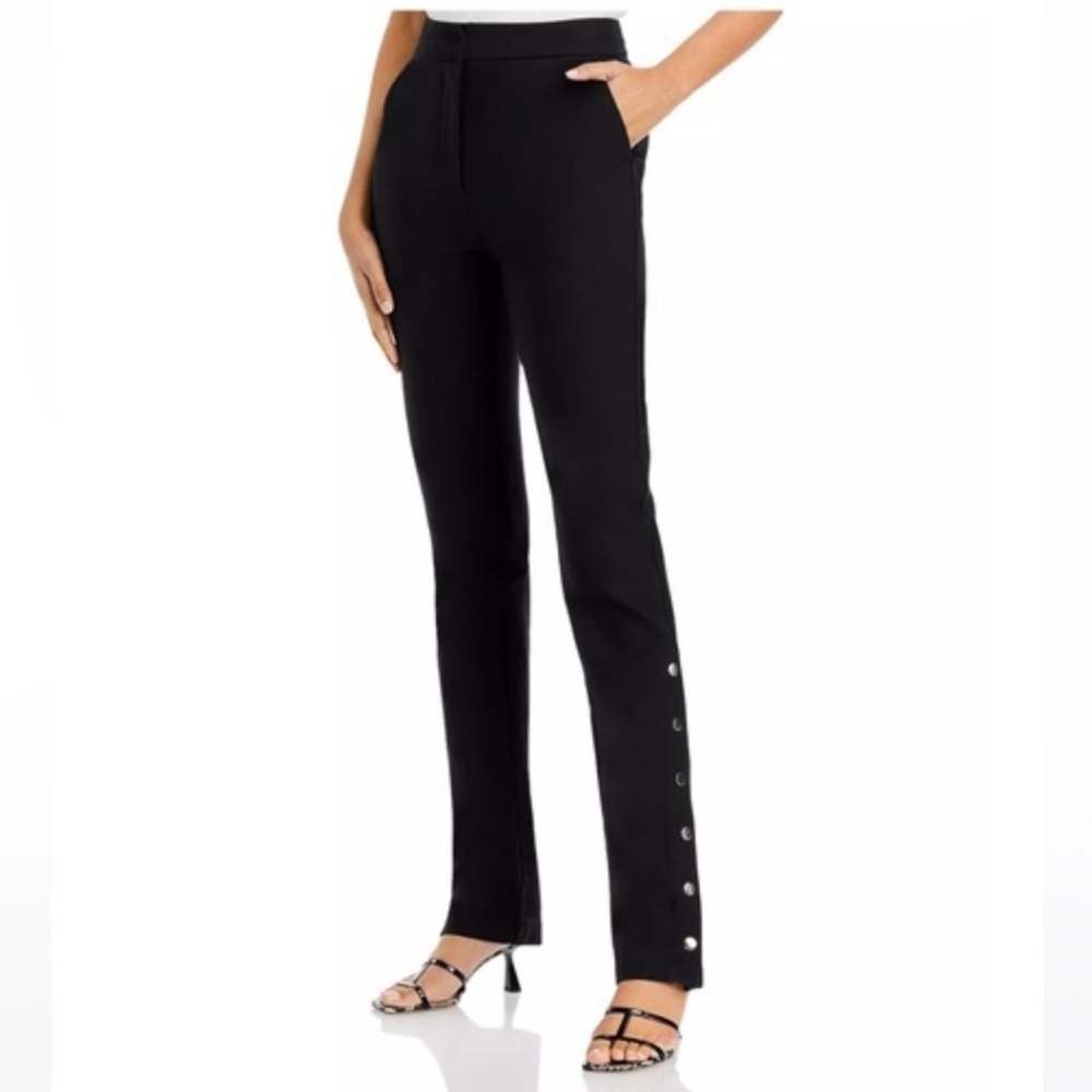 Derek Lam 10 Crosby Tesse Black Snap Pants | 10